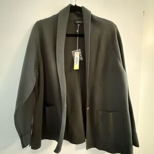 Summersalt Olive Green Knit Sweater Blazer/Cardigan